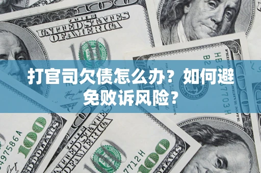 北京打官司欠债怎么办？如何避免败诉风险？